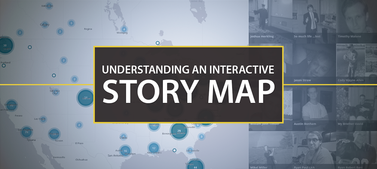 Understanding an interactive story map - header